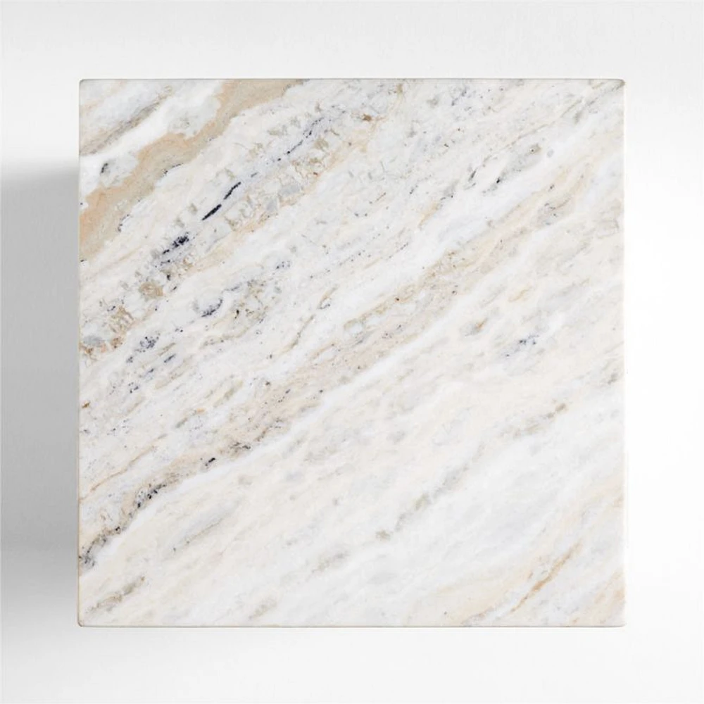 Triomphe Marble Square Side Table