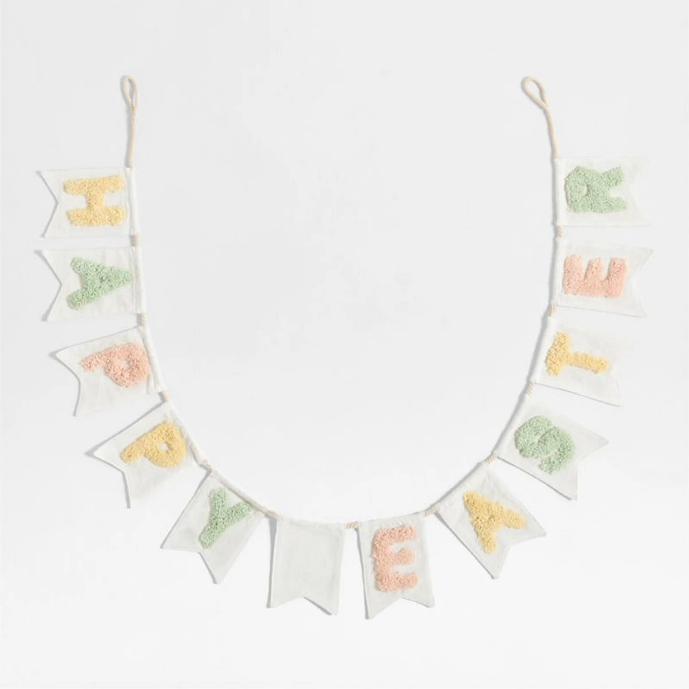 Tufted Happy Easter Garland