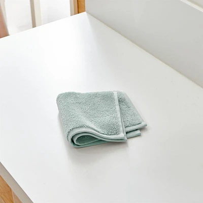 Organic Turkish Cotton Spa Blue Washcloth