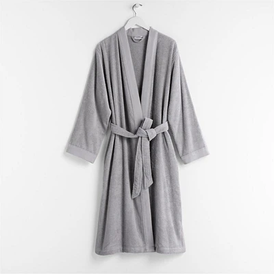 Organic Turkish Cotton Grey Bath Robe