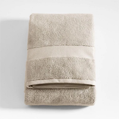 Organic Turkish Cotton Taupe Bath Towel