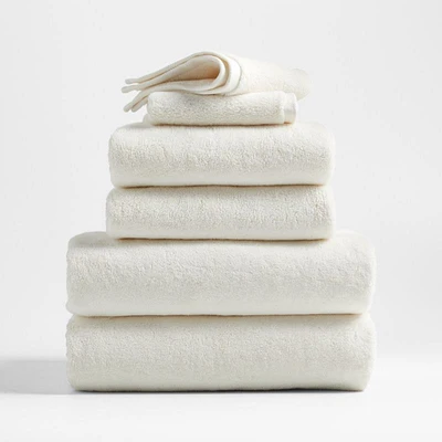 Organic Turkish Cotton Ivory Bath Towels