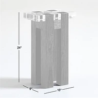 Turmont Glass End Table