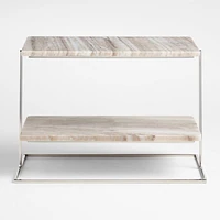 Tuscan Kitchen Marble 2-Tier Server