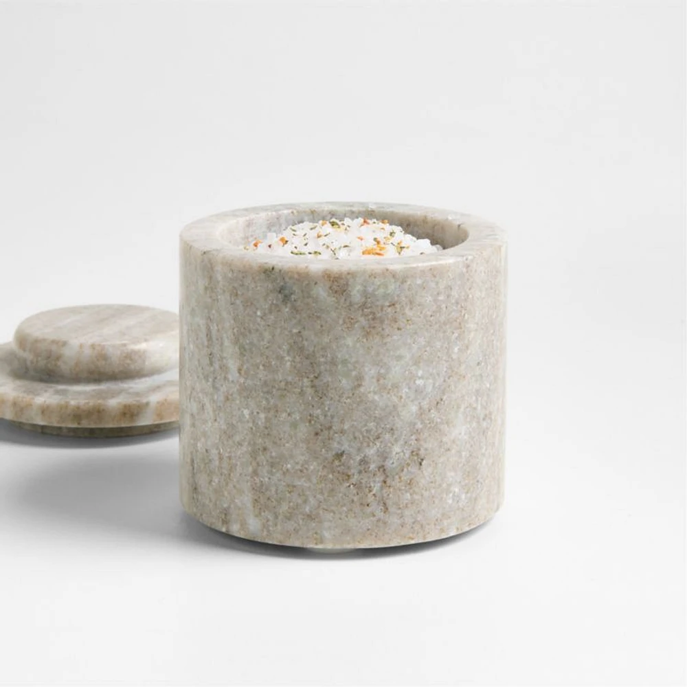 Tuscan Kitchen Marble Salt Cellar