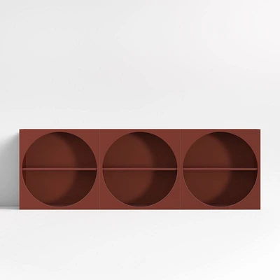 Twiggy Modular Glossy Deep Red Kids Open Bookcases