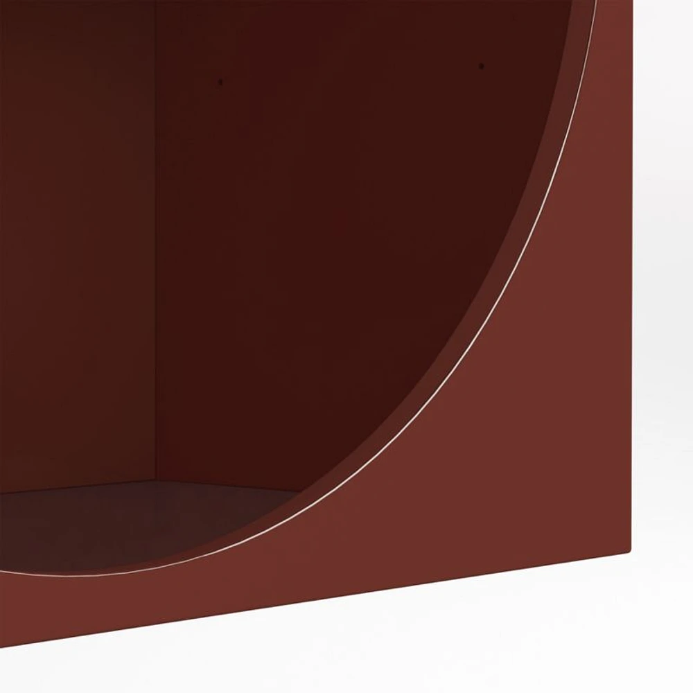 Twiggy Modular Glossy Deep Red Kids Open Bookcases