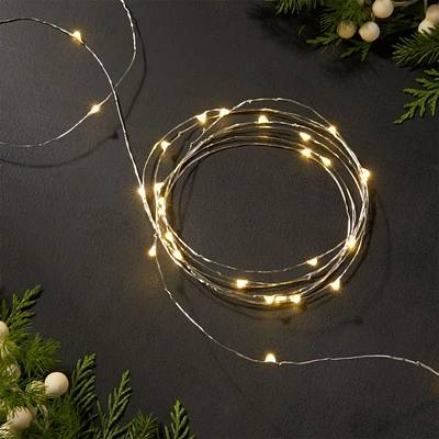 Twinkle Silver 10' Outdoor String Lights