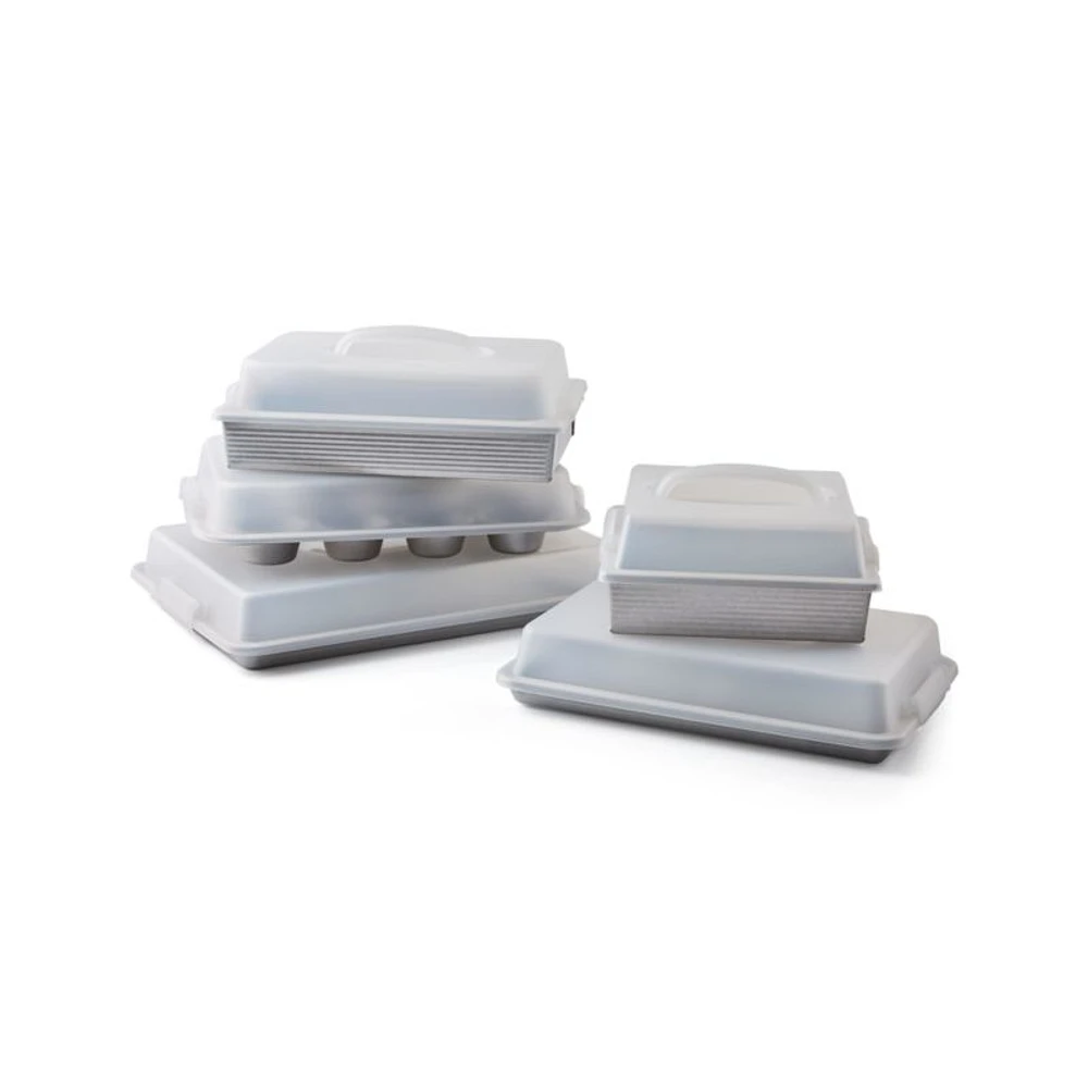 USA Pan 10-Piece Bakeware Set with Lids
