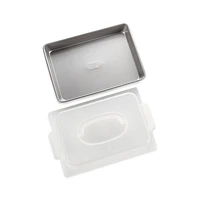 USA Pan Pro Line Non-Stick Rectangular Cake Pan with Lid