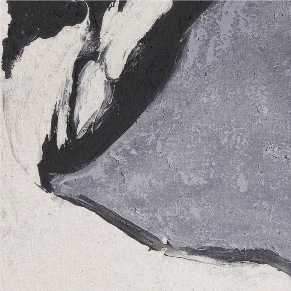 "Undraped" Framed White Wall Art Print 41"x41"