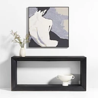 "Undraped" Framed White Wall Art Print 41"x41"