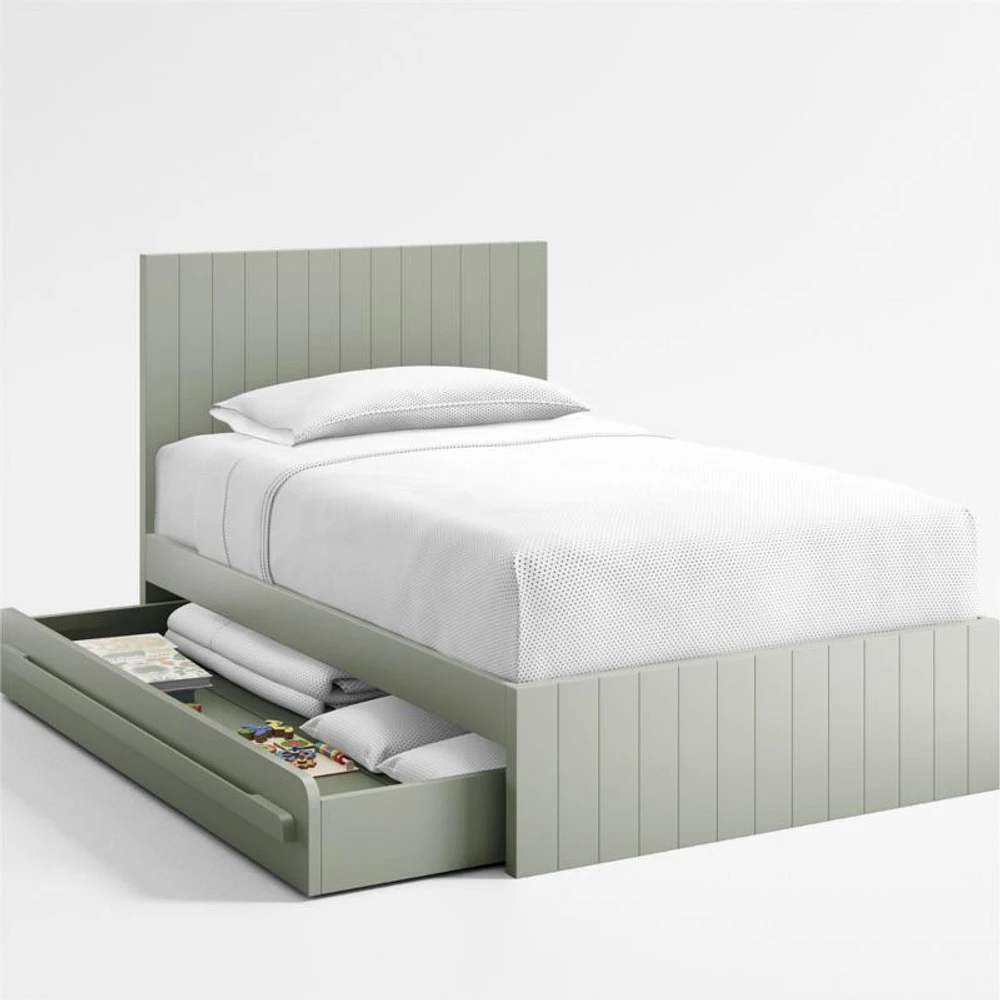 Sage Green Universal Kids Twin Trundle Bed