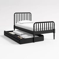 Black Twin Kids Trundle Bed