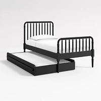 Black Twin Kids Trundle Bed