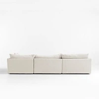 Unwind Modular 4-Piece L-Shaped Slipcovered Sectional Sofa