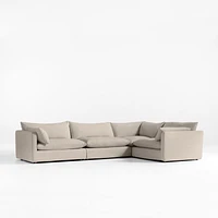 Unwind Modular -Piece Slipcovered L-Shaped Sectional Sofa