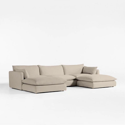 Unwind Modular -Piece Slipcovered Sectional Sofa