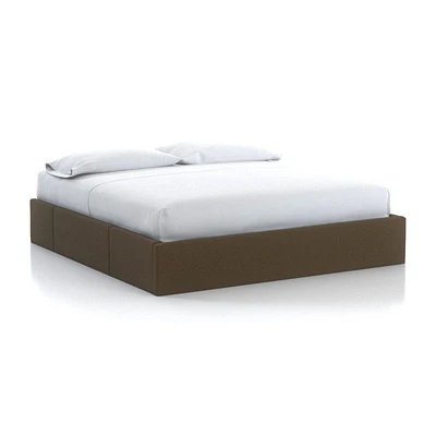 King Upholstered Storage Base Bark