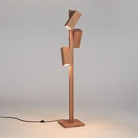 Shinola Utility Natural Wood Tree Floor Lamp