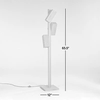 Shinola Utility Natural Wood Tree Floor Lamp