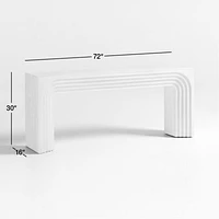 Valo 72" Rectangular Natural Pine Wood Console Table