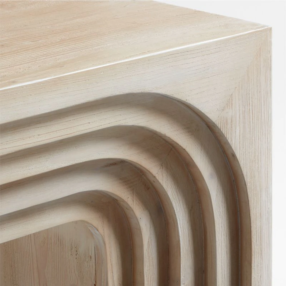 Valo 72" Rectangular Natural Pine Wood Console Table