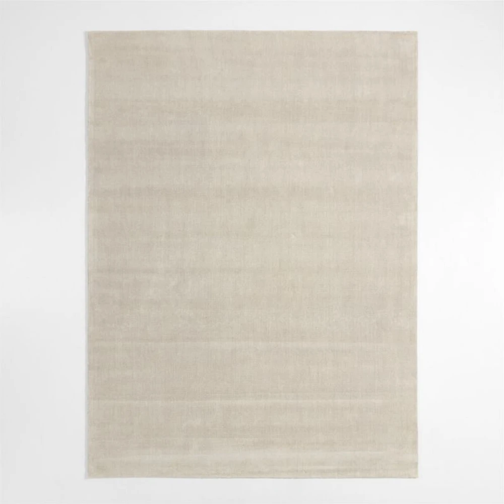 Vaughn Performance Wool-Blend Handwoven Ivory Area Rug 6'x9'
