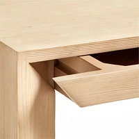Vernon Natural Wood Side Table with Drawer, Set of 2