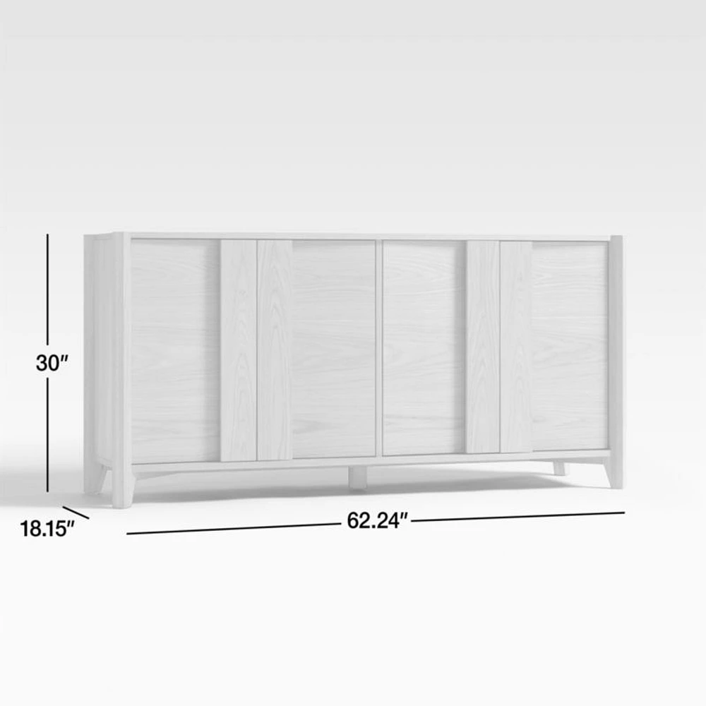 Vertex Natural 62" Storage Media Console