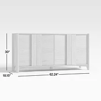 Vertex Natural 62" Storage Media Console