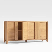 Vertex Natural 62" Storage Media Console