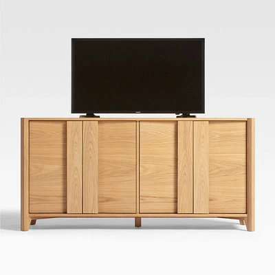 Vertex Natural 62" Storage Media Console