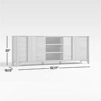 Vertex Natural 82" Storage Media Console