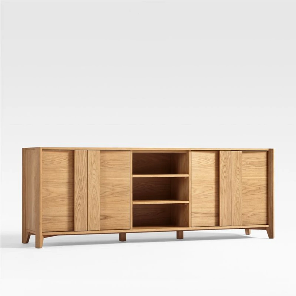 Vertex Natural 82" Storage Media Console