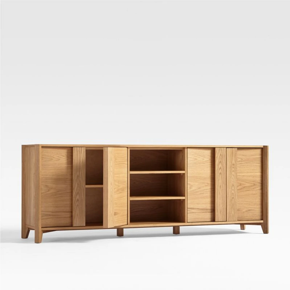 Vertex Natural 82" Storage Media Console