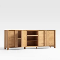 Vertex Natural 82" Storage Media Console