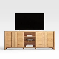 Vertex Natural 82" Storage Media Console