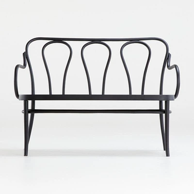 Vienna Matte Black Bench