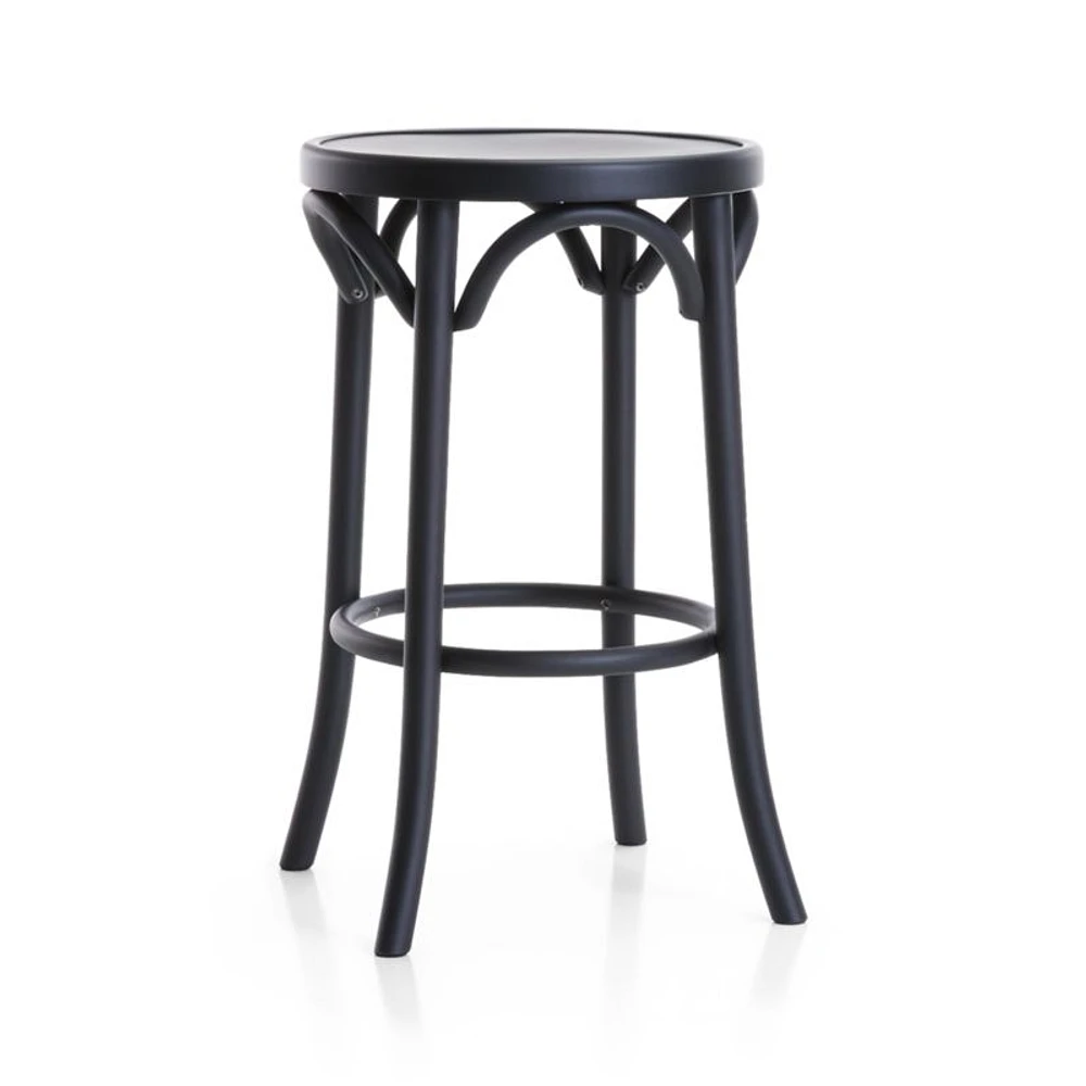 Vienna Matte Black Backless Counter Stool
