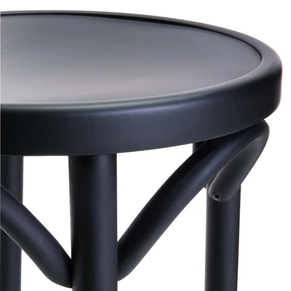 Vienna Matte Black Backless Counter Stool