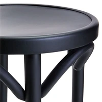 Vienna Matte Black Backless Counter Stool