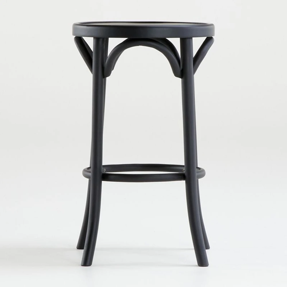 Vienna Matte Black Backless Counter Stool