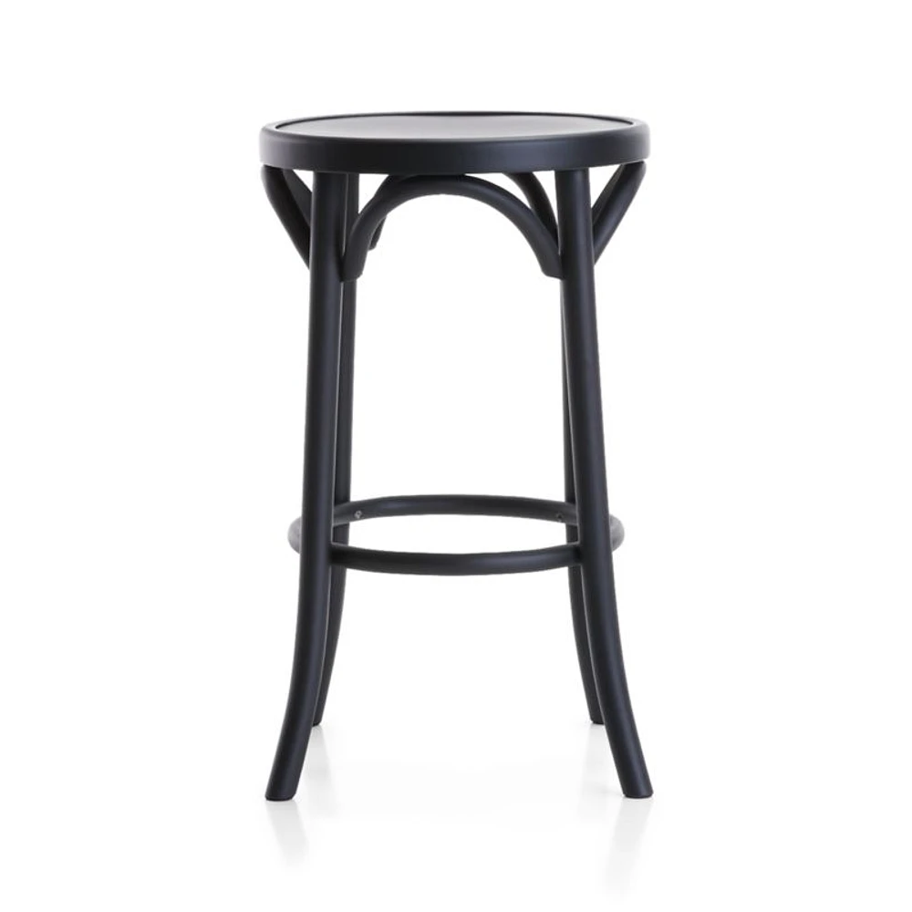 Vienna Matte Black Backless Counter Stool