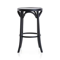 Vienna Matte Black Backless Counter Stool