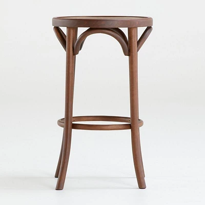 Vienna Walnut Backless Counter Stool