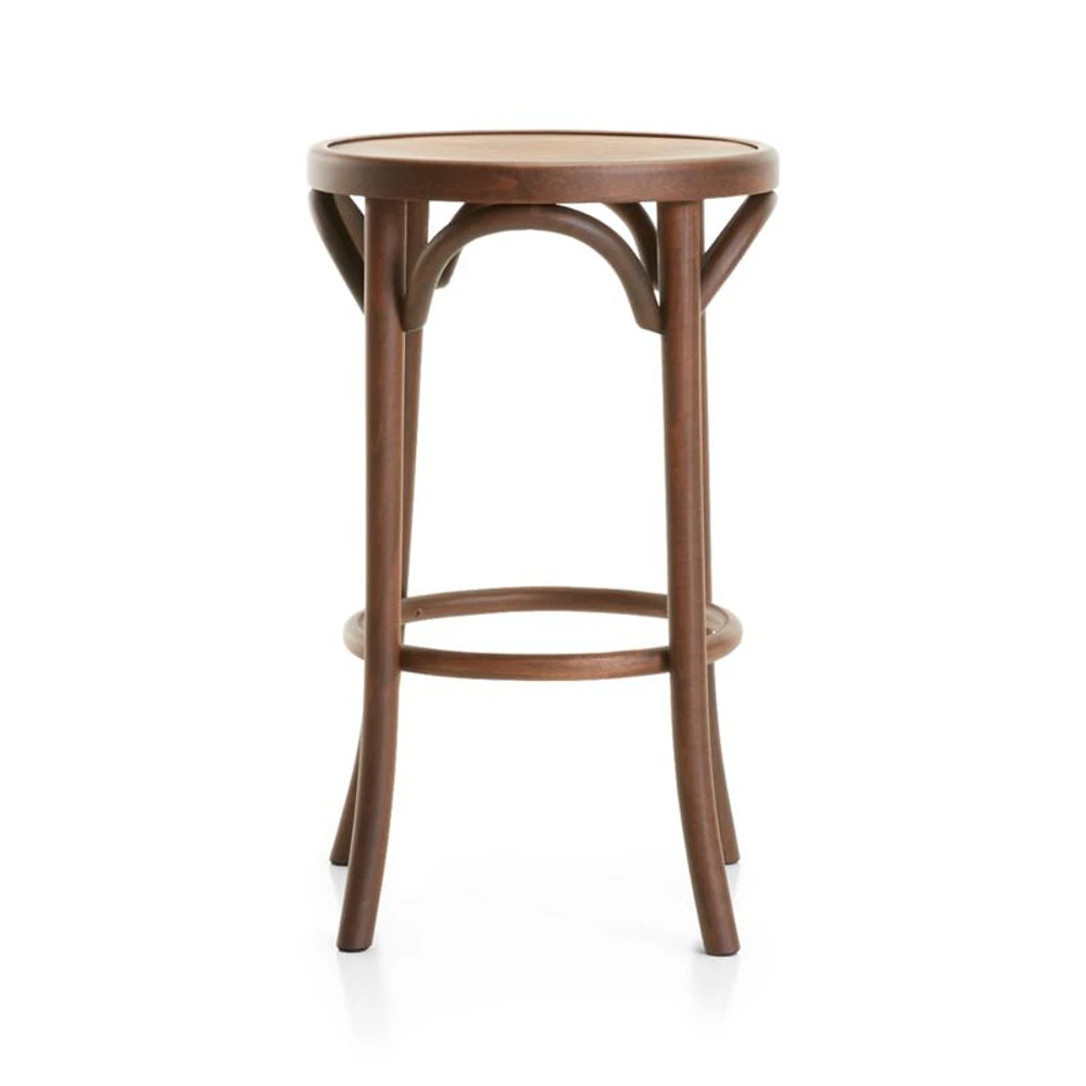 Vienna Walnut Backless Counter Stool