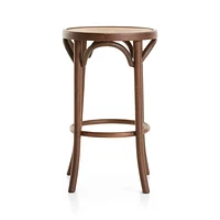 Vienna Walnut Backless Counter Stool