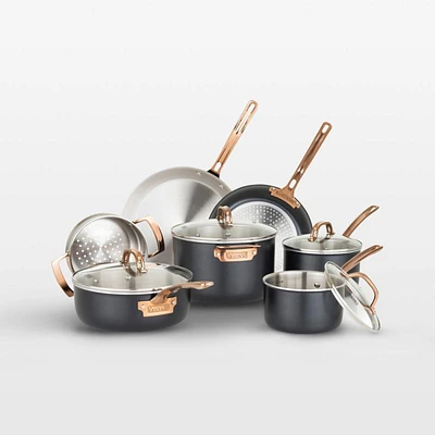 Viking ® 11-Piece Cookware Set with Copper Handles