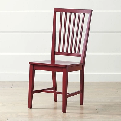 Village Red Wood Dining Chair